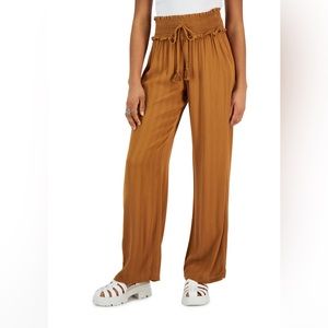 Kingston Wide-Leg Soft Pants, with smocked waist